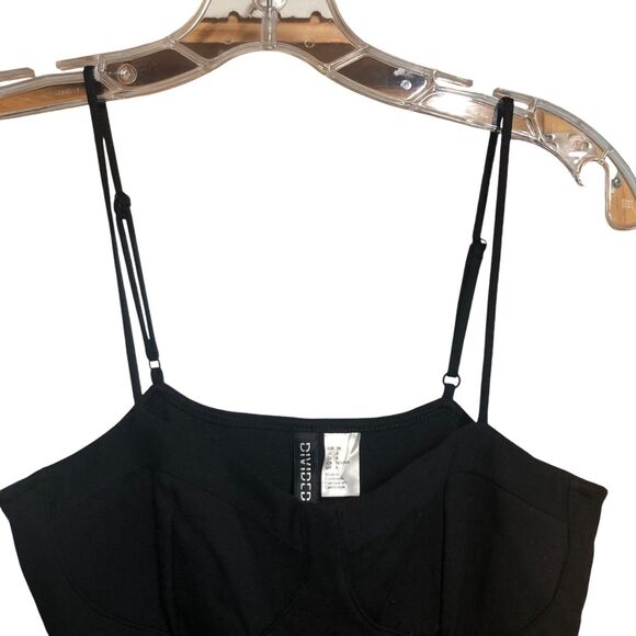 Sexy Black Spaghetti Strap lace up Dress, Bodycon Style, Clubbing, Evening SZ 6 - Picture 7 of 7